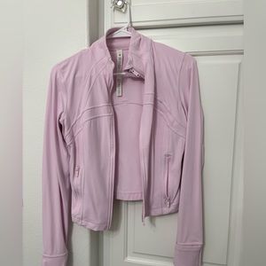 Lululemon pink nulu cropped jacket 6